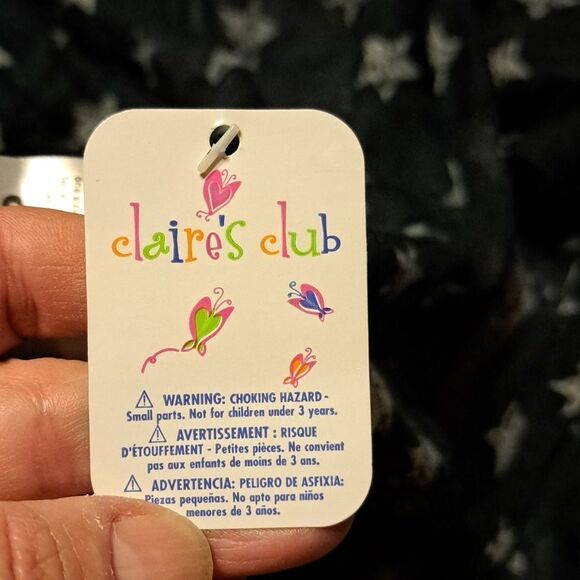 Claire's Navy blue stars scarf NWT - Picture 2 of 4